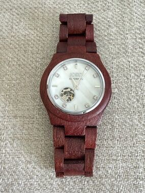 JORD Cora Series Wood Watch in Purpleheart & Mother of Pearl